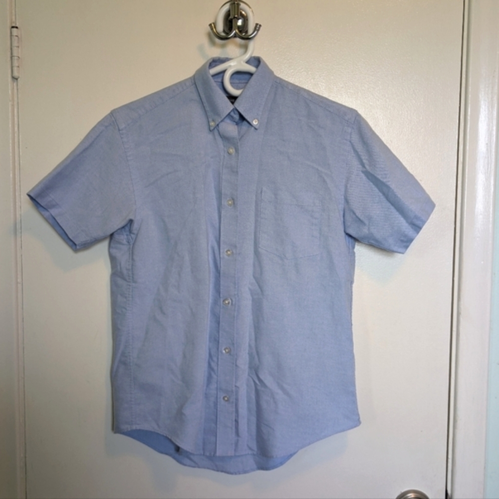 Women's Blue Short Sleeve Shirt Size XS